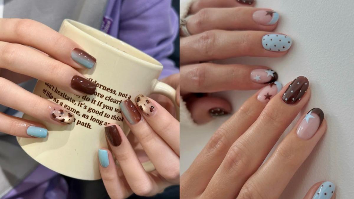 秋冬指甲「2配色」超夯！6款式一次看　可愛又復古