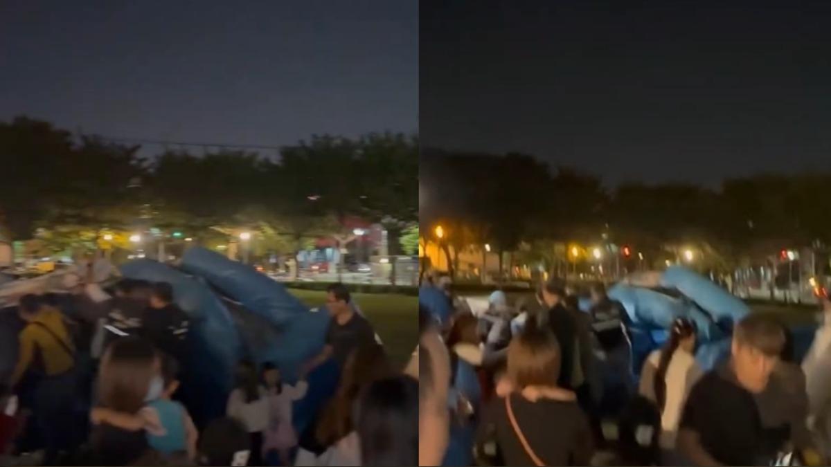 2樓高充氣城堡突消風!台中童出遊驚悚受傷 廠商道歉