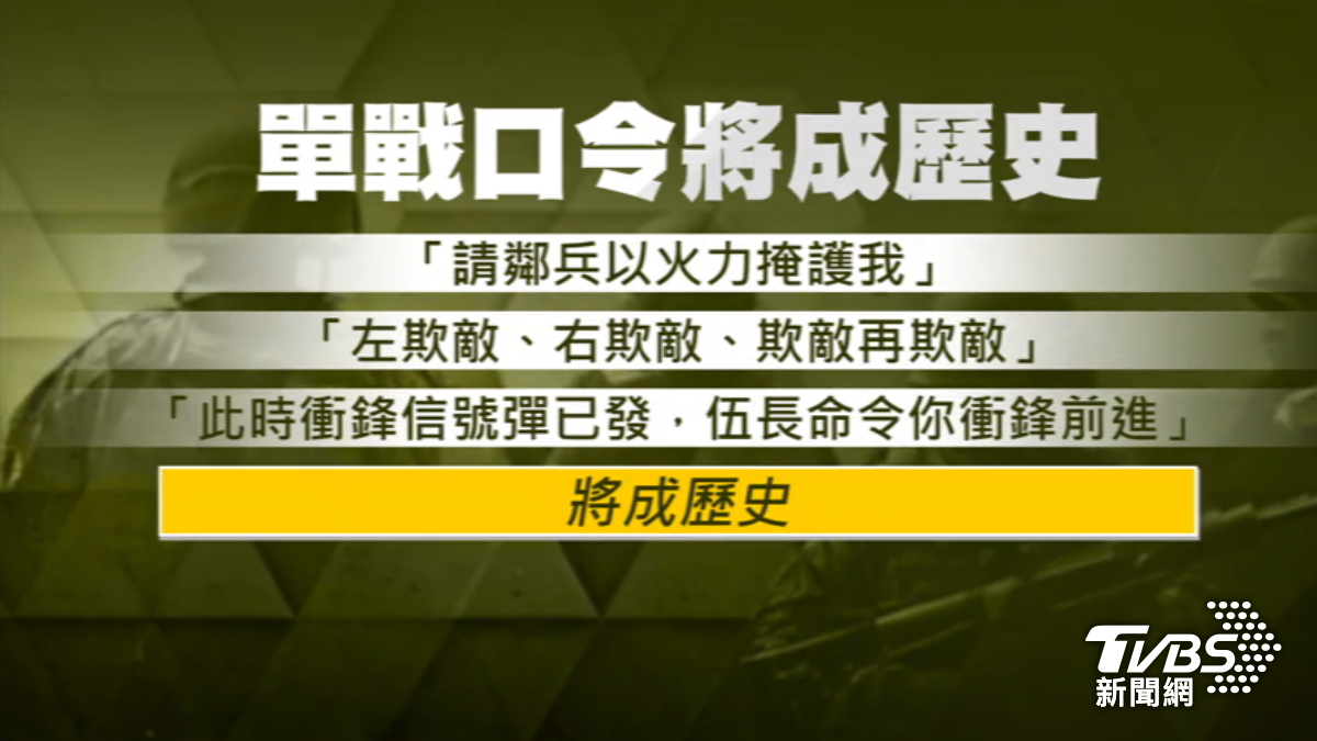 「請鄰兵以火力掩護我」掰了 單戰口令明年改版 目標:簡潔扼要