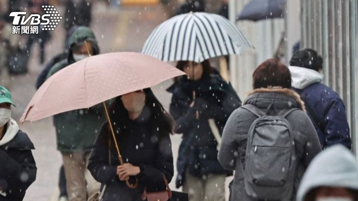 日本寒流來襲! 北海道東北降雨轉雪 關東山區預計迎首雪