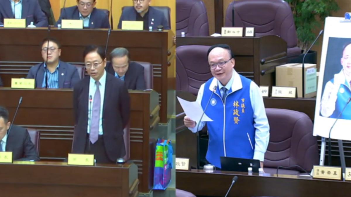 綠誰戰桃? 藍議員製「張善政vs.林佳龍」圖表