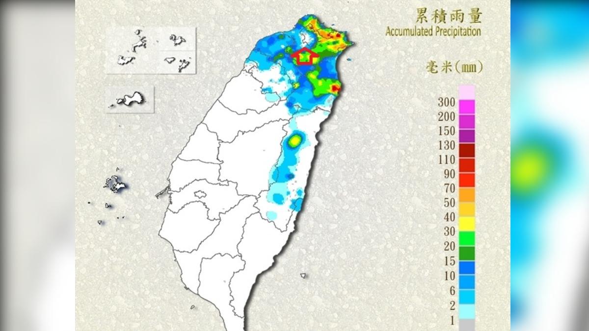 北部濕一片再現「台北不下雨的洞」！鄭明典曝原因：1地最不會下
