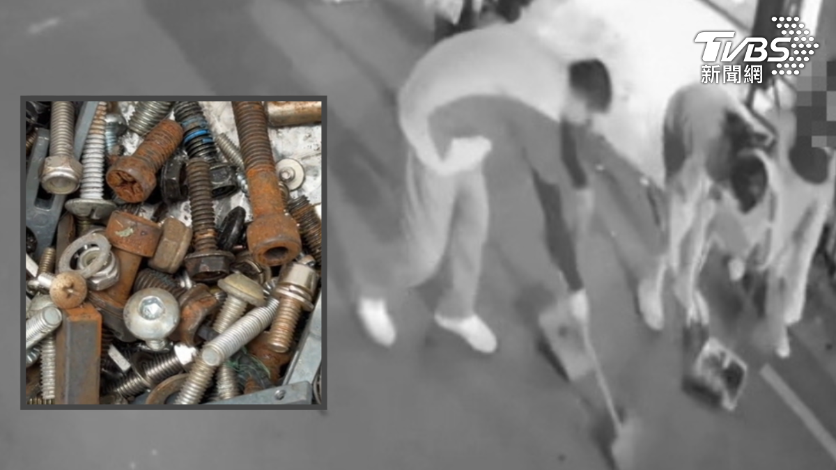 獨／「螺絲釘」噴滿街！險刺車輪憂爆胎　居民.里長急清掃