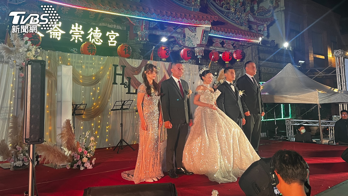 天道盟大哥嫁女兒！席開120桌賓客上千　警「荷槍實彈」蒐證