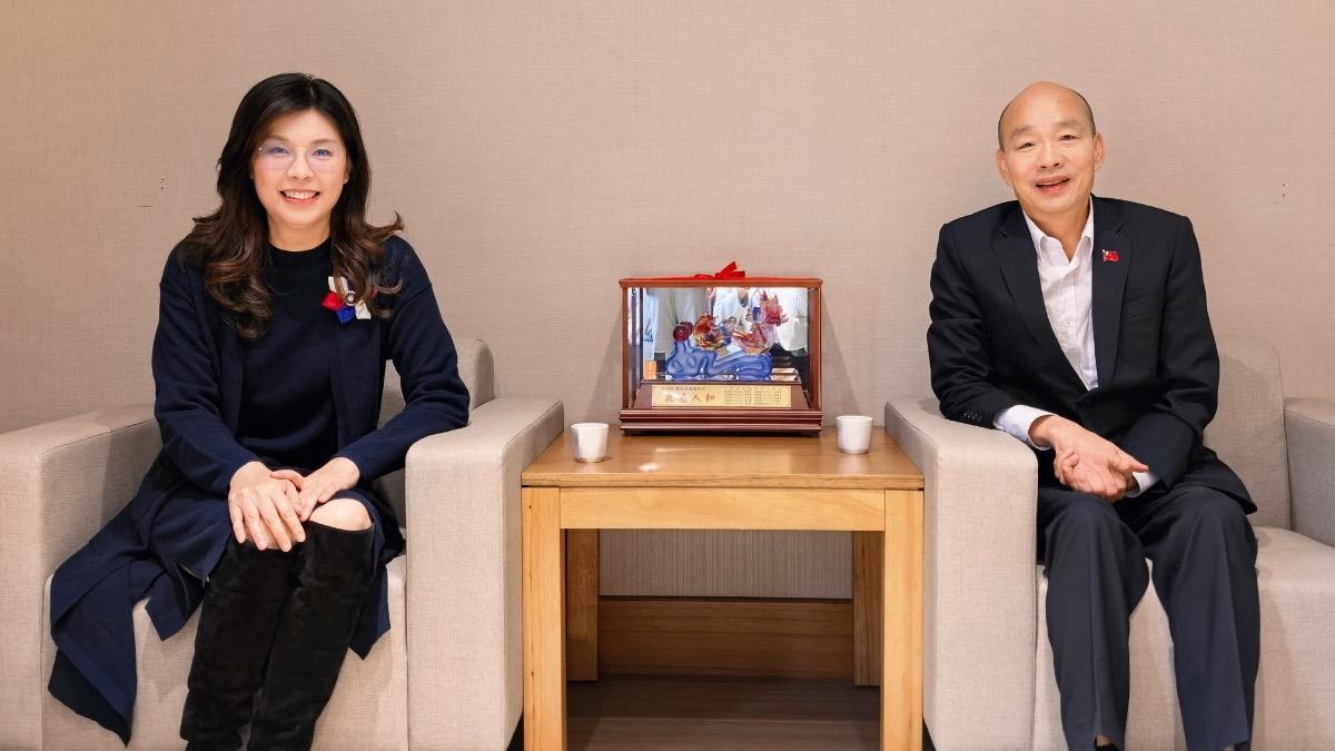 上任黨魁首次拜會韓國瑜　鄭麗文：國民黨做你最堅實的後盾