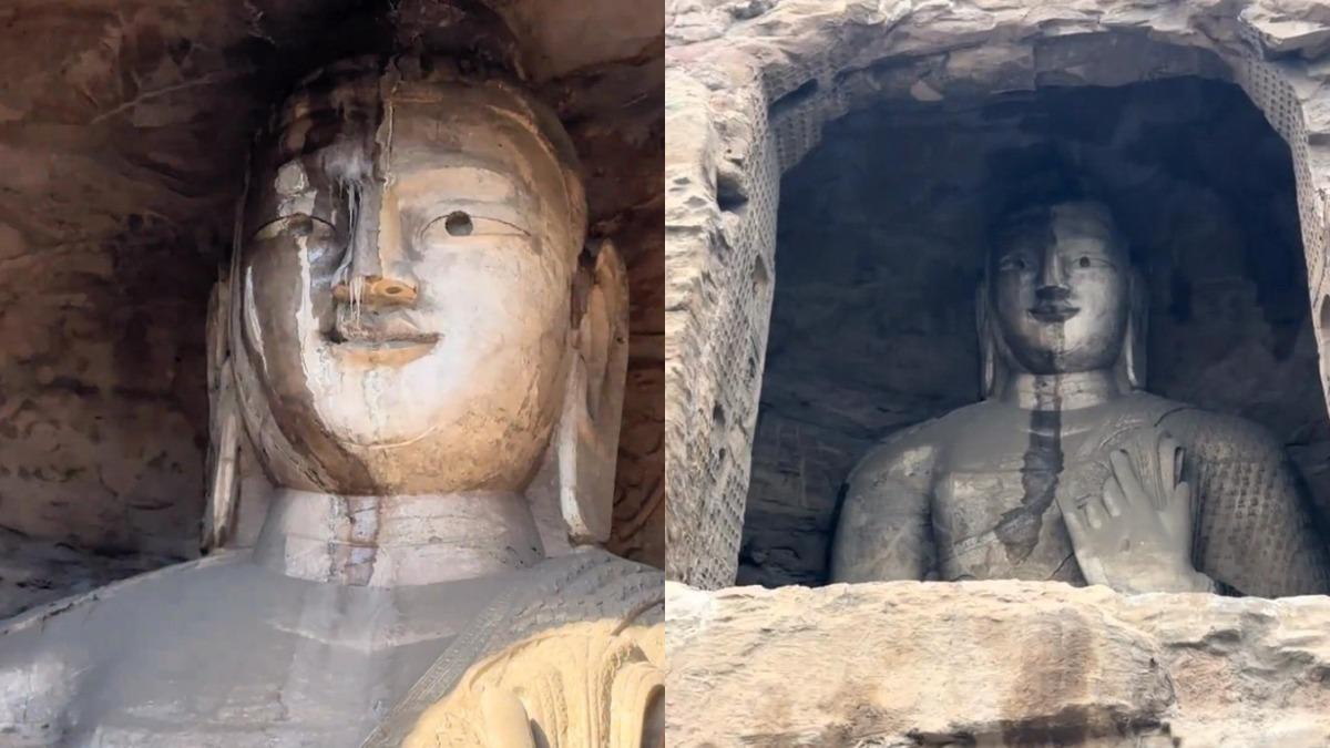 雲岡石窟佛像「冷到流鼻涕」！網一看笑稱：連大佛也受不了
