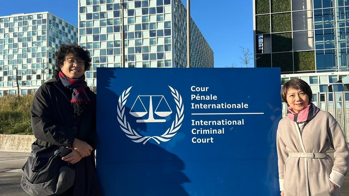 沈伯洋現身荷蘭國際刑事法院！范雲曬合照聲援：國際仍有正義