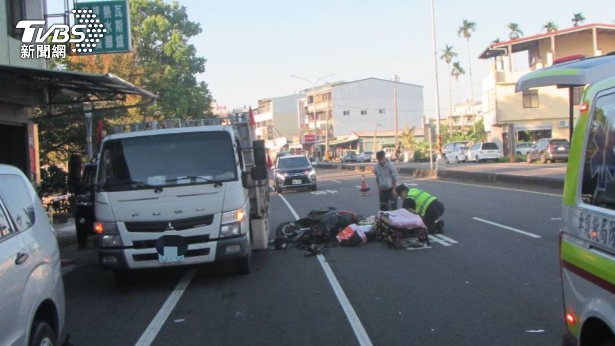 貨車臨停機車道！台中男騎士撞破頭大失血　家屬淚放棄急救亡