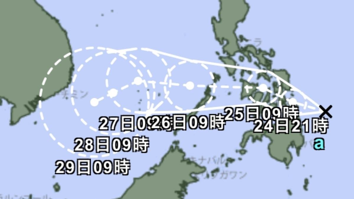 天氣／天琴颱風最快明生成！最新路徑曝　日氣象廳烈風警報示警