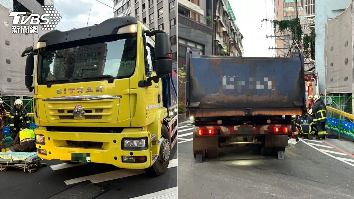 有片/中和恐怖車禍!貨車右轉輾單車婦 她幸運撿回一命
