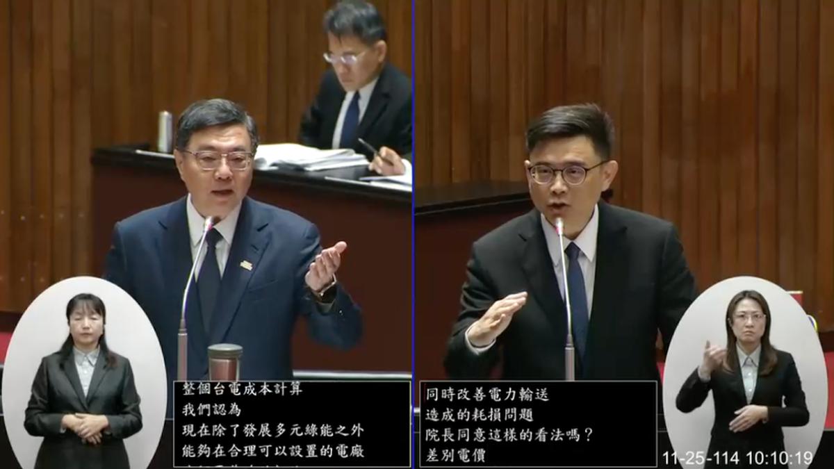 南電北送虧217億!綠委要求「差別電價」 卓揆諾1個月研擬