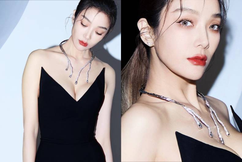 蔡淑臻金馬觀禮造型公開，以 MAISONALT 高級珠寶演繹沉穩優雅氣場