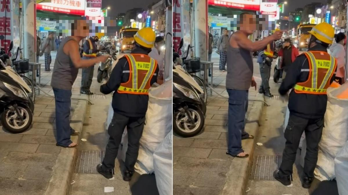 丟回收被拒!北市莽男囂張嗆聲「把你打趴」 清潔隊員怒告