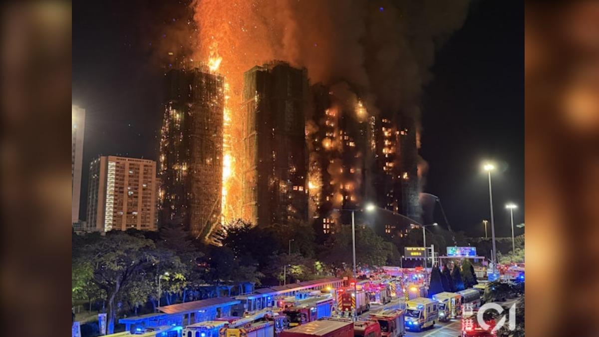 香港大火／衝前線灌救宏福苑！37歲勇消臉部燒傷　緊急搶救仍不治