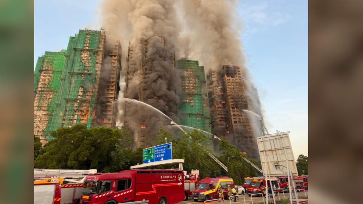 香港大火／大埔宏福苑已「13死多人傷」！惡火3小時吞4棟樓