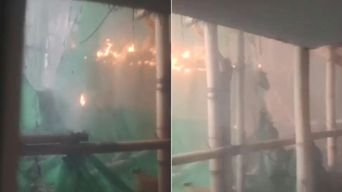 香港大火／烈焰就在眼前！宏福苑住戶視角瘋傳　他嗆到狂咳急關窗