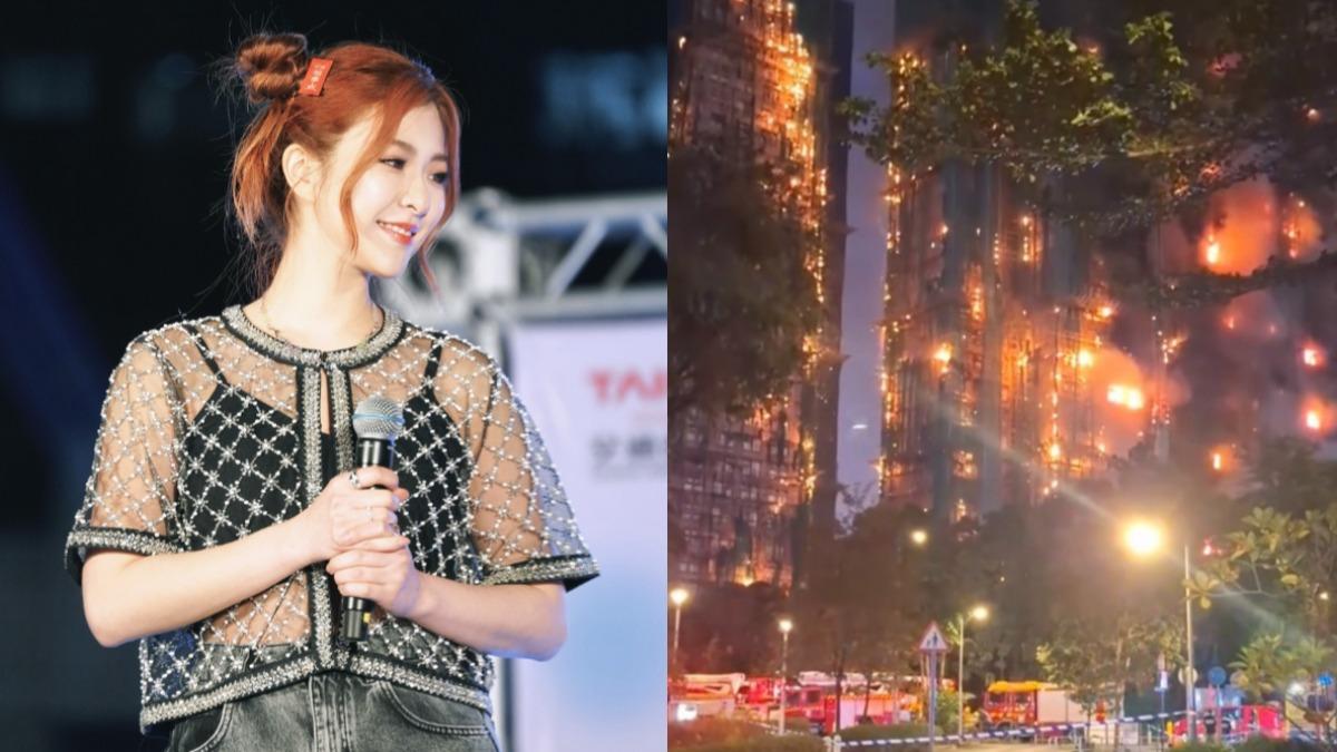 香港大火／關詩敏悲揭外婆也住這　無力痛喊：眼睜睜看著家燃燒