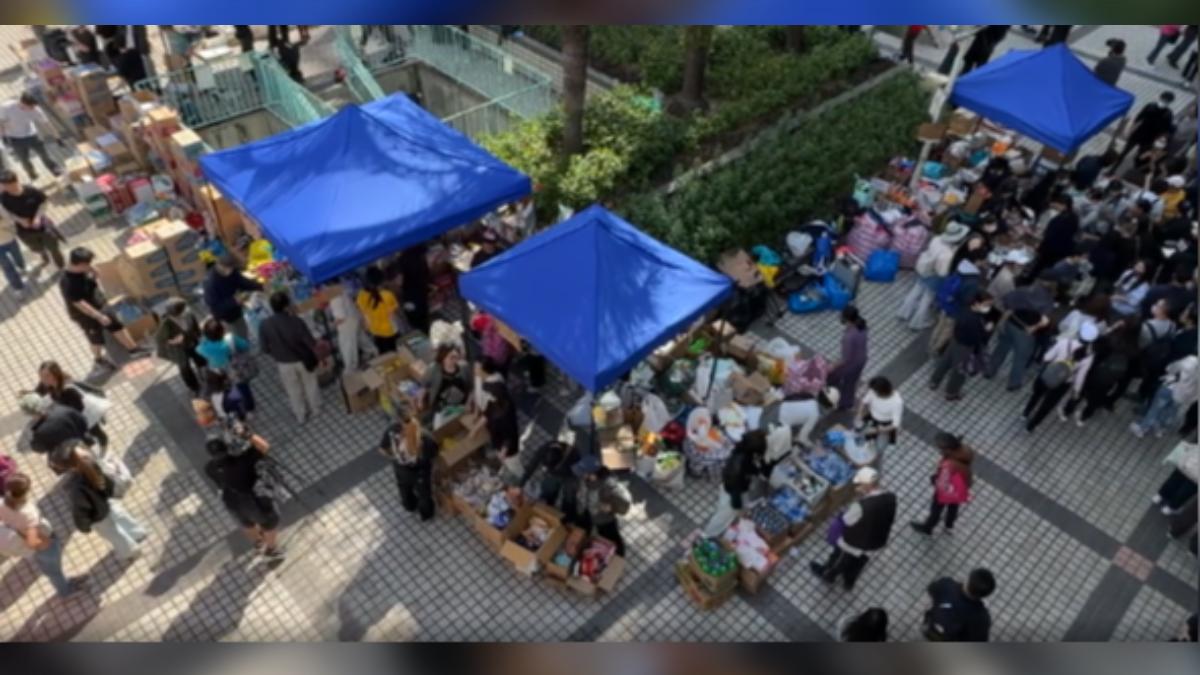 香港大火／志工忙發物資　批有「假災民」亂拿