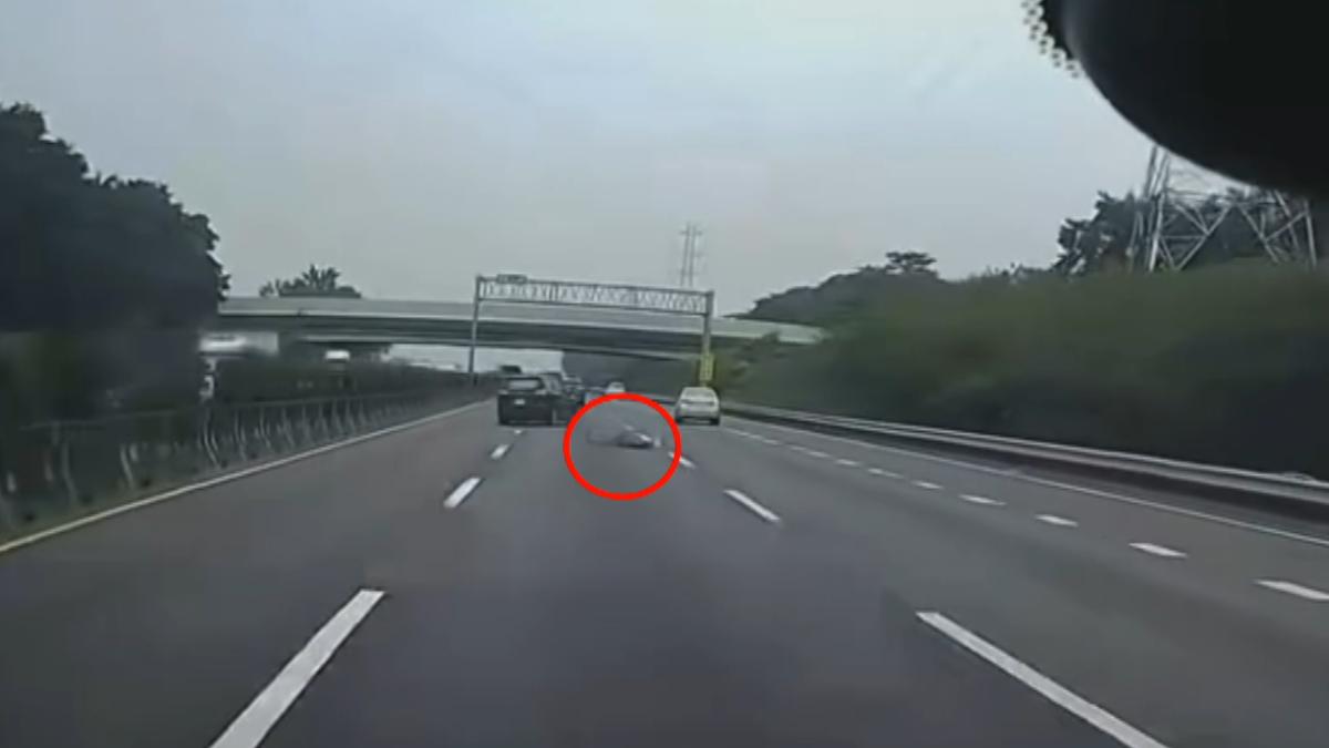 國道上躺了人！　男「摔出車外」1車險失控、後車急剎