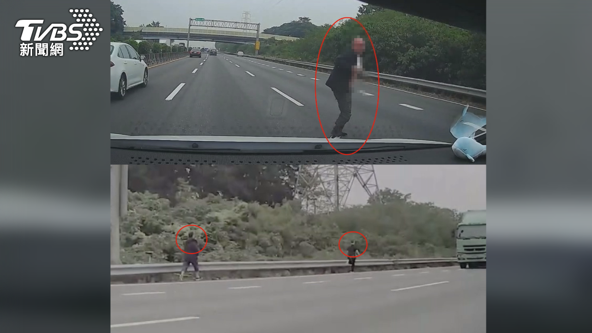 國道跳車案外案! 男疑「欠債」不還 跳車跑給債主追