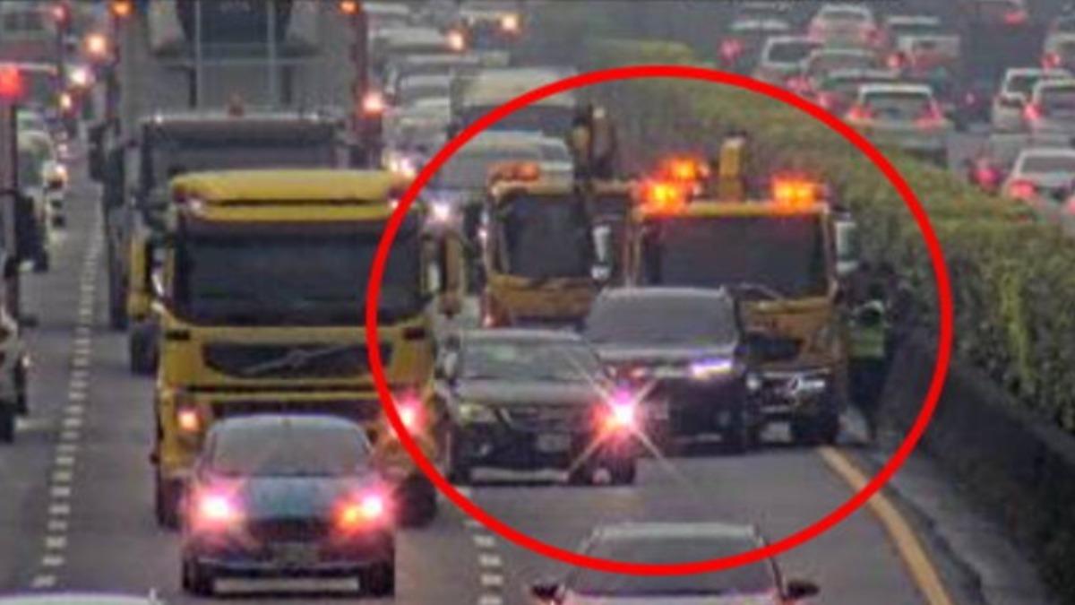 快訊／上班注意！國一北上中壢路段3車追撞　車流回堵2K