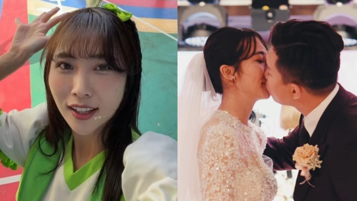 兒童台kiwi姐姐宣布結婚！老公正面曝光　披絕美婚紗激吻狂哭