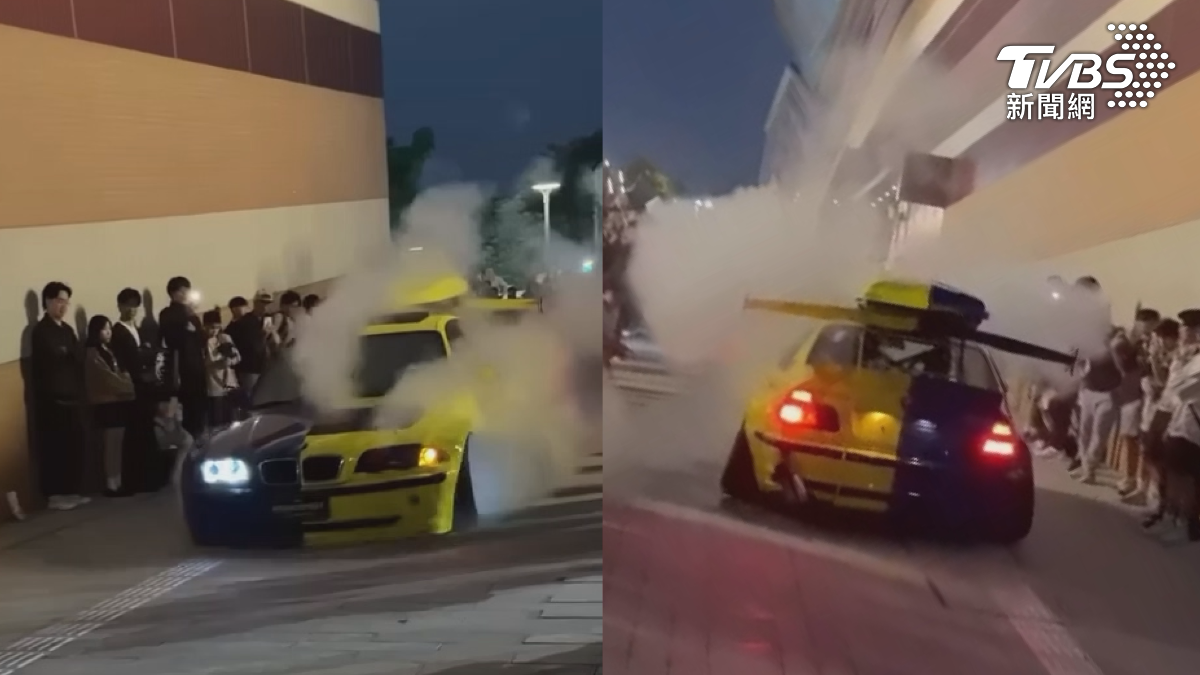 改裝車出場水箱爆裂！　引擎蓋噴白煙水氣　民眾目擊驚呼