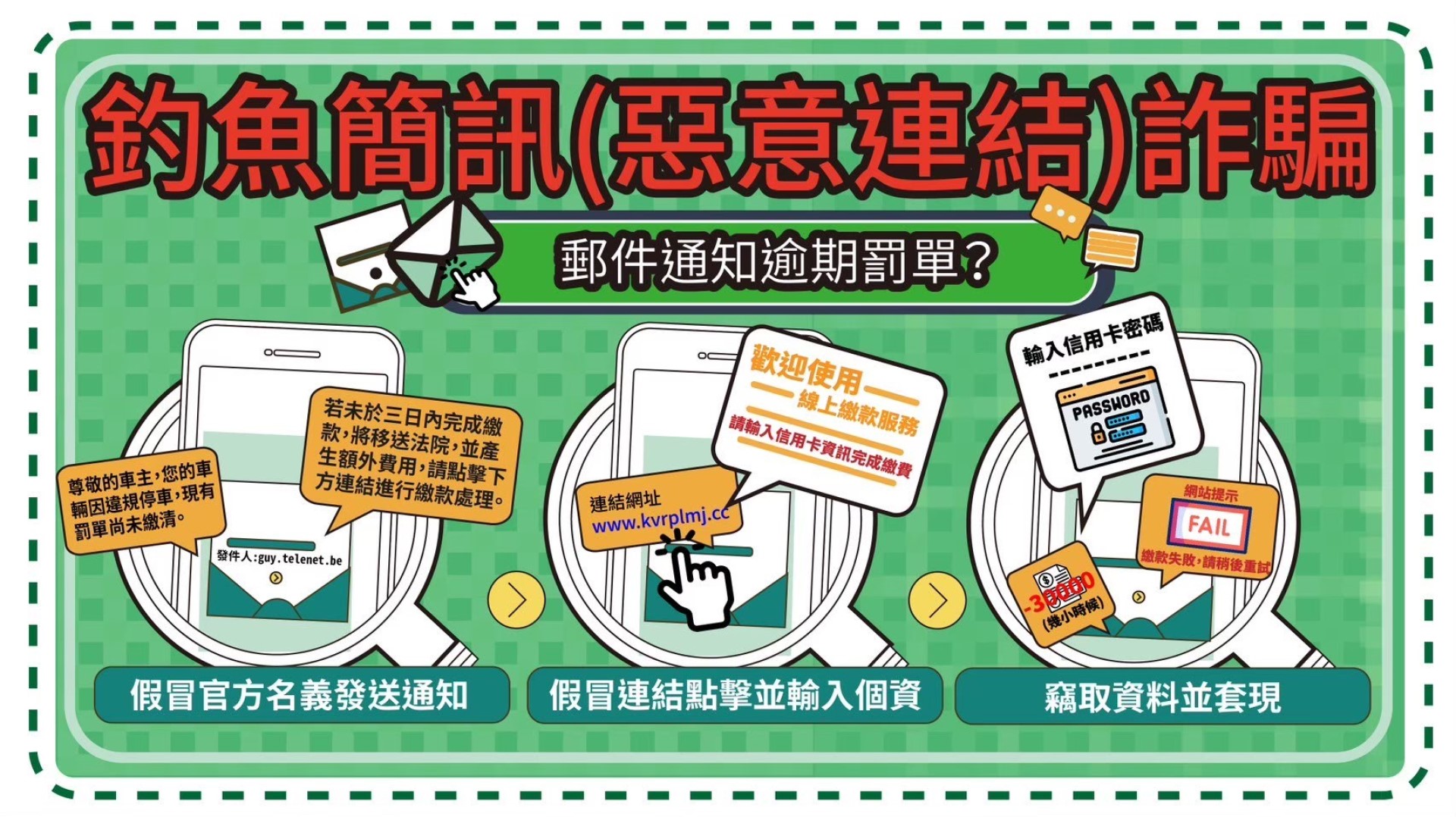 小心釣魚簡訊詐騙！影片網站不亂點 慎防存款變不見