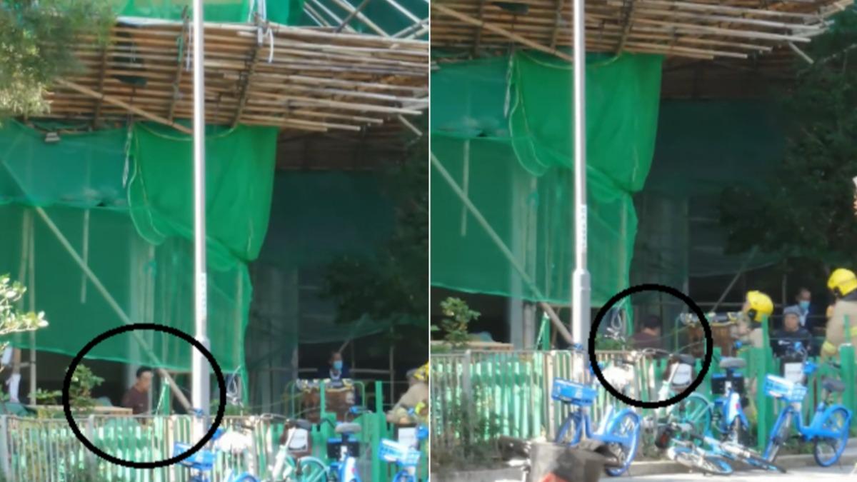 香港大火/最後身影曝光!71歲工人返樓救人遭雜物擊中喪生