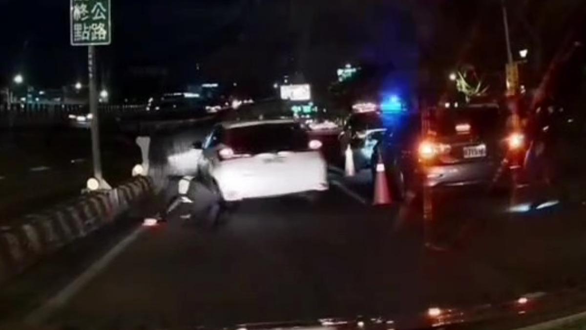 北市保大警路檢小隊長遭衝撞　跌倒手腳擦傷嫌犯趁隙逃逸