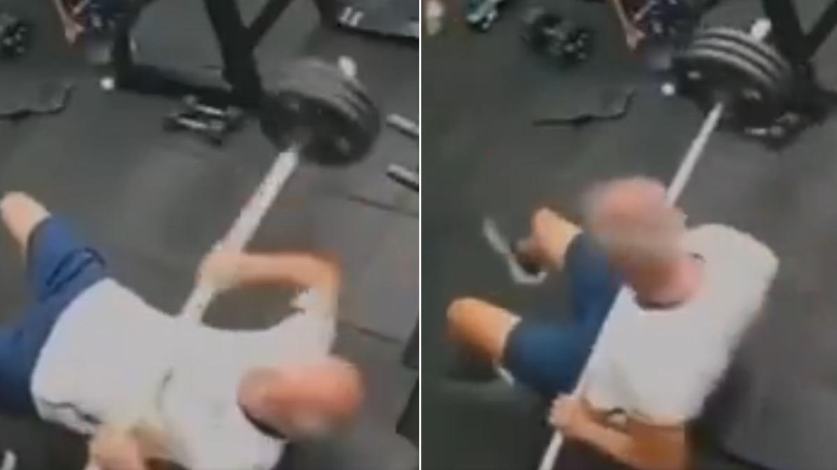 健身房臥推手滑！巴西男遭槓鈴「重擊胸口」　數秒後倒地亡