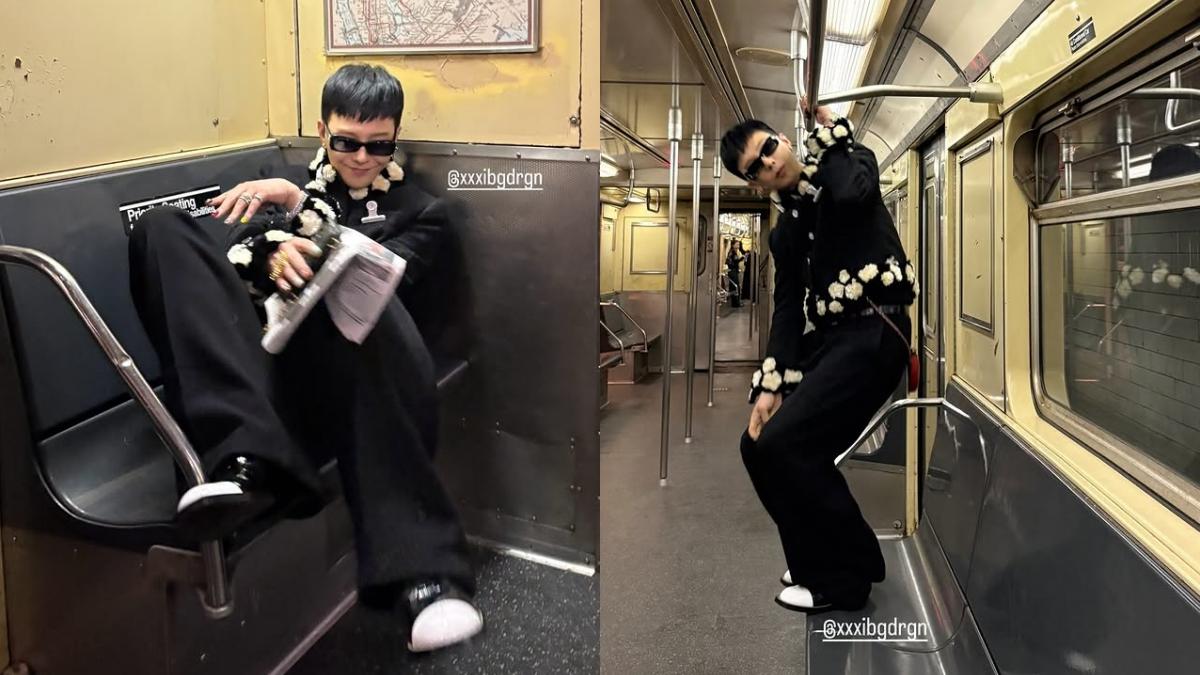 全網都傻了…GD紐約地鐵「腳踩座椅、占用優先席」　韓媒揭真相