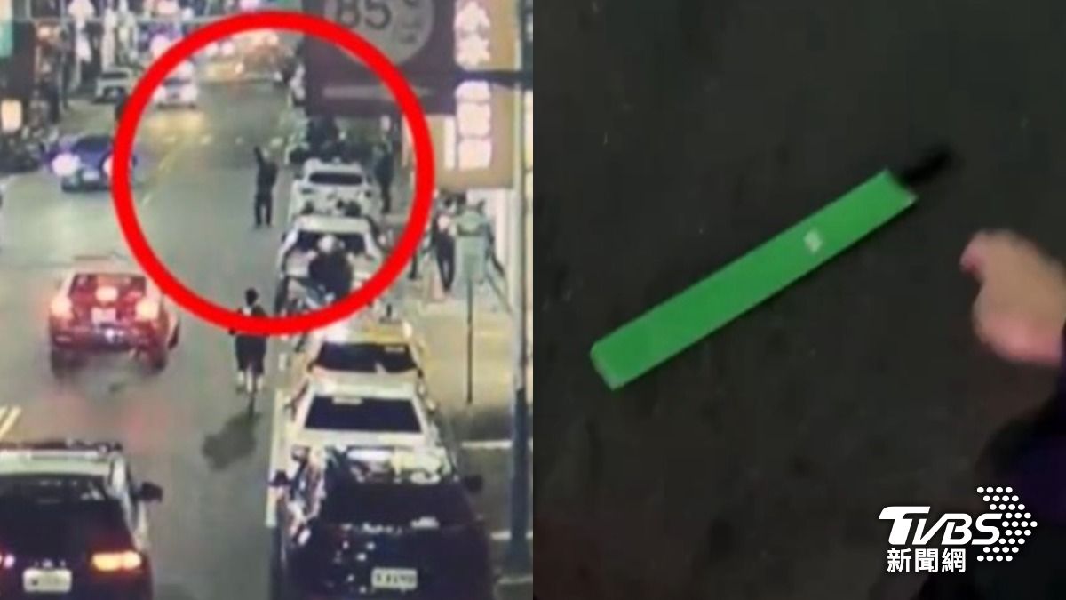 新北醉漢當街「揮30cm西瓜刀」嚇壞路人　8警到場包圍畫面曝