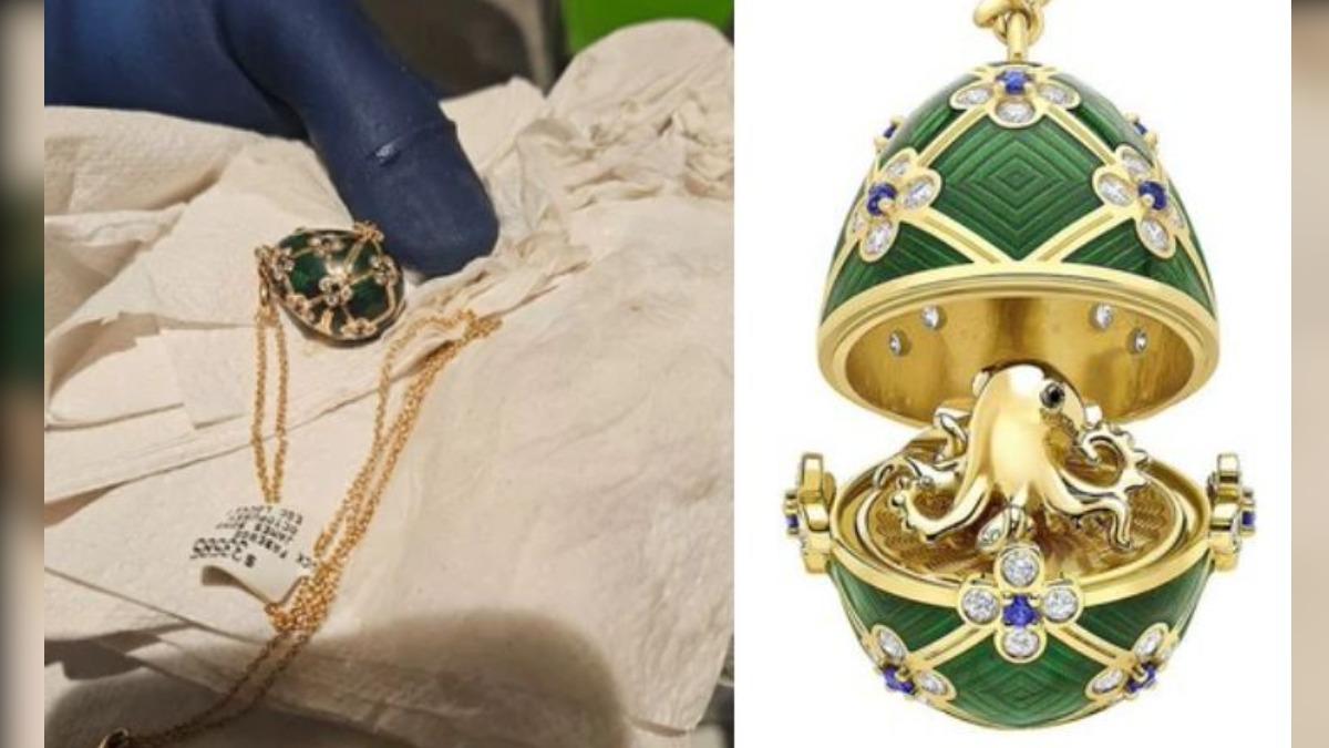 賊把60萬珠寶項鍊吞下肚！警等6天監控排便「自然方式成功取回」