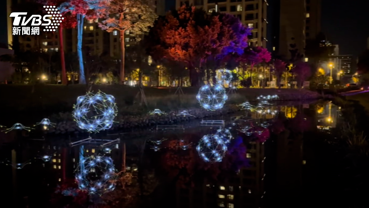 竹縣東興圳光藝節　打造冬季浪漫光影氛圍