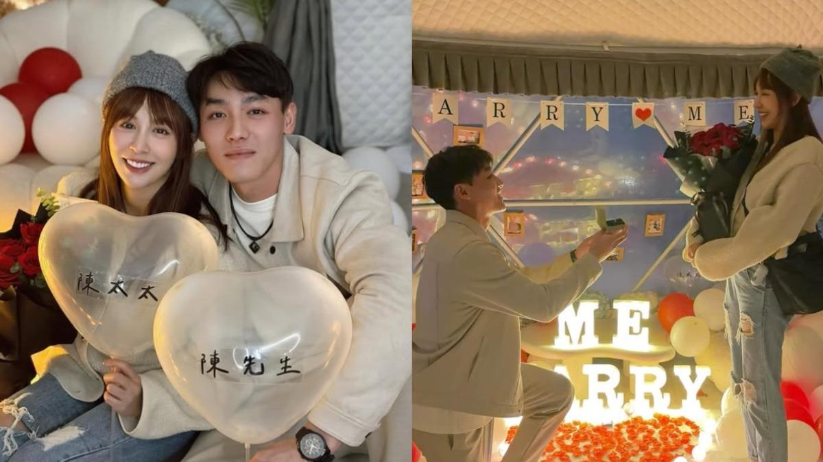 恭喜!陳晨威求婚成功 情定啦啦隊女神Julia啾啾 背號藏真愛密碼