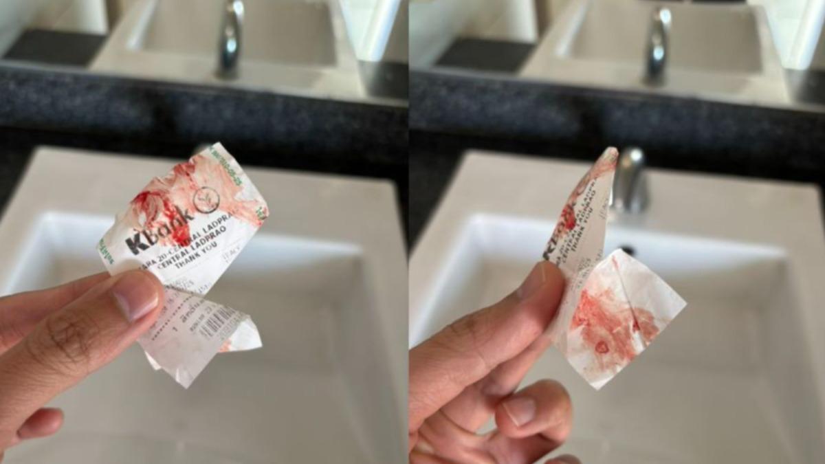 泰男搭地鐵被抹「10公分長血痕」嚇壞報警 網憂:出門不安全