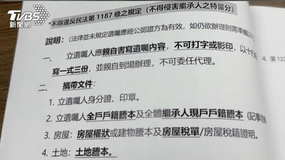 特留分制度發威!父排除小兒子繼承權 百萬遺產強制重分