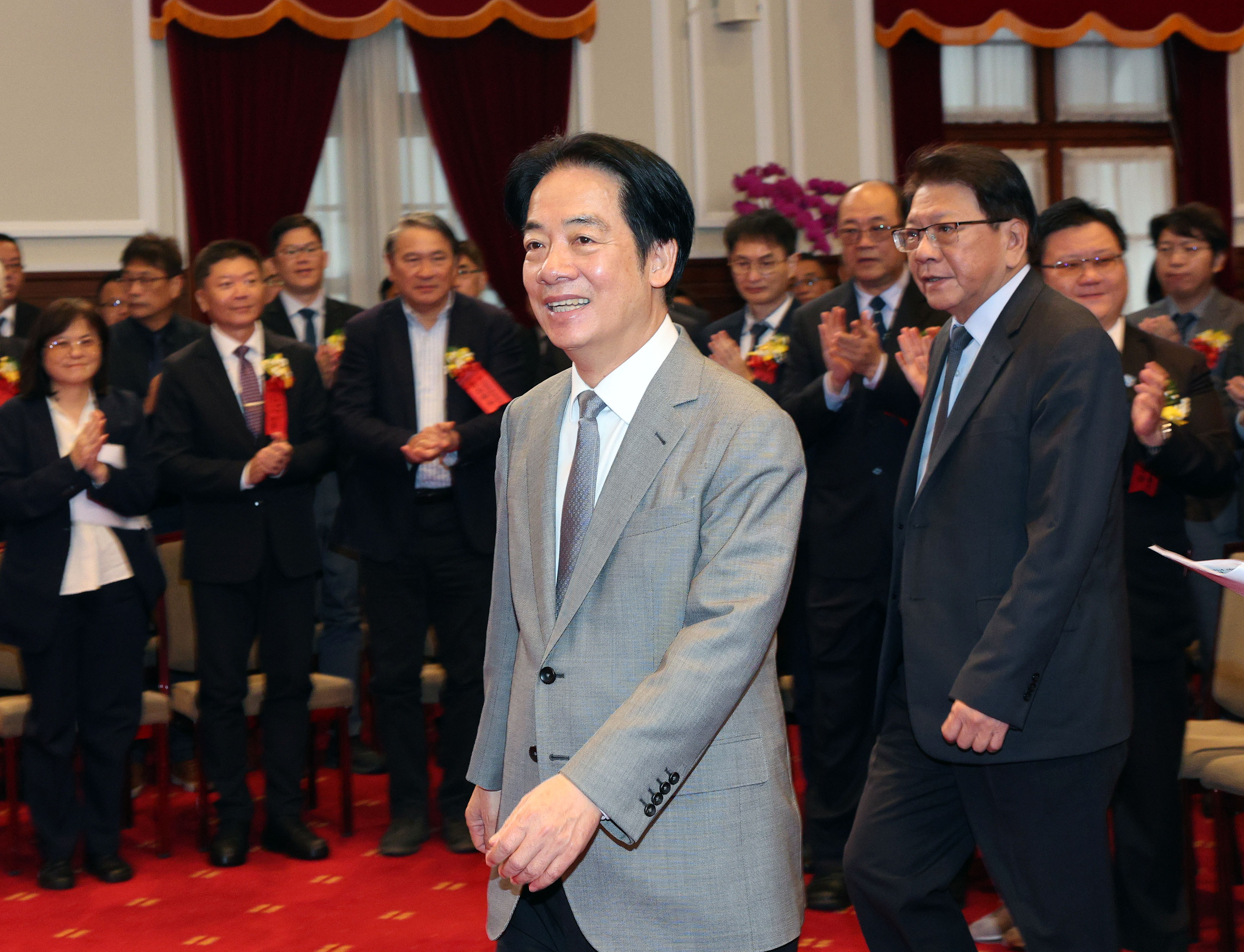 接見金質獎與玉山獎得主 總統:推動台灣前進重要力量