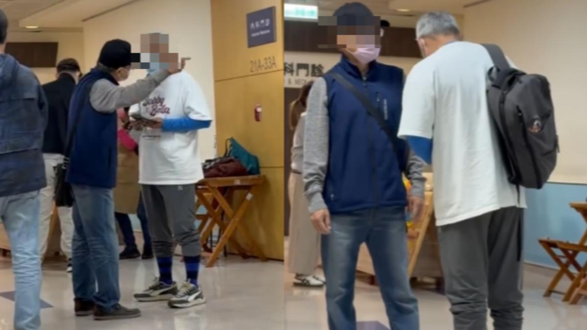 北醫帽子伯不滿血壓機遭占用！上前指正被嗆聲　狂邀對方出來「單挑」