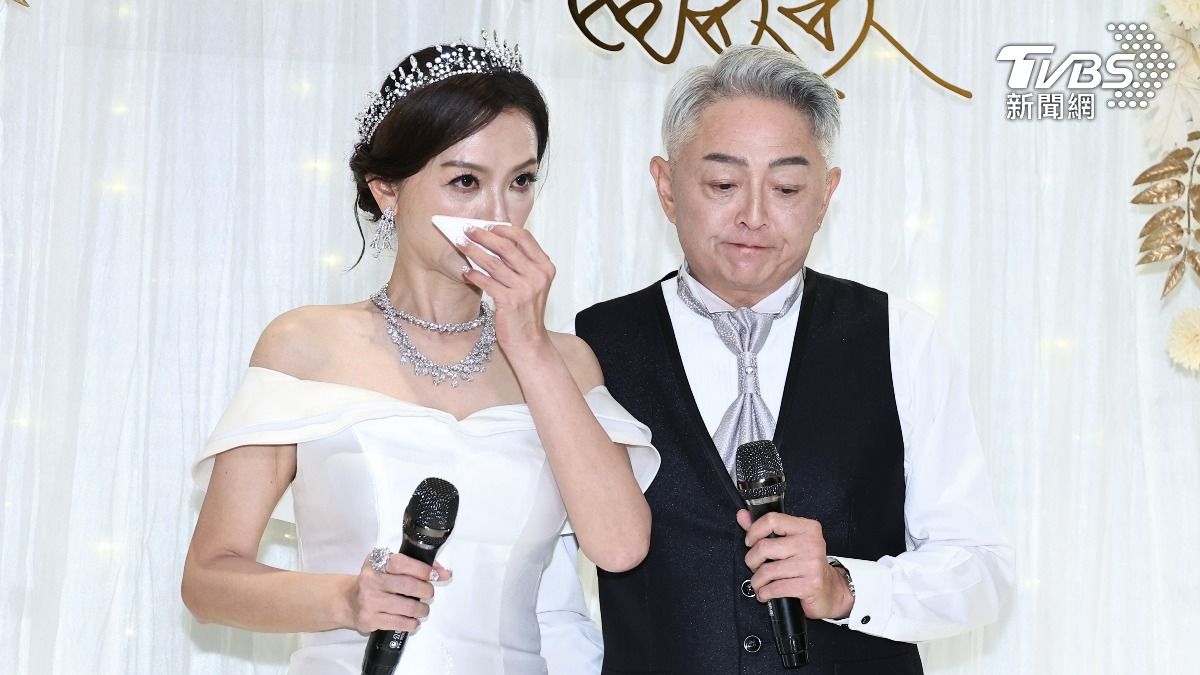 高欣欣（左）、李國超談到已故好友屠穎淚崩。（圖／張哲鳴攝）