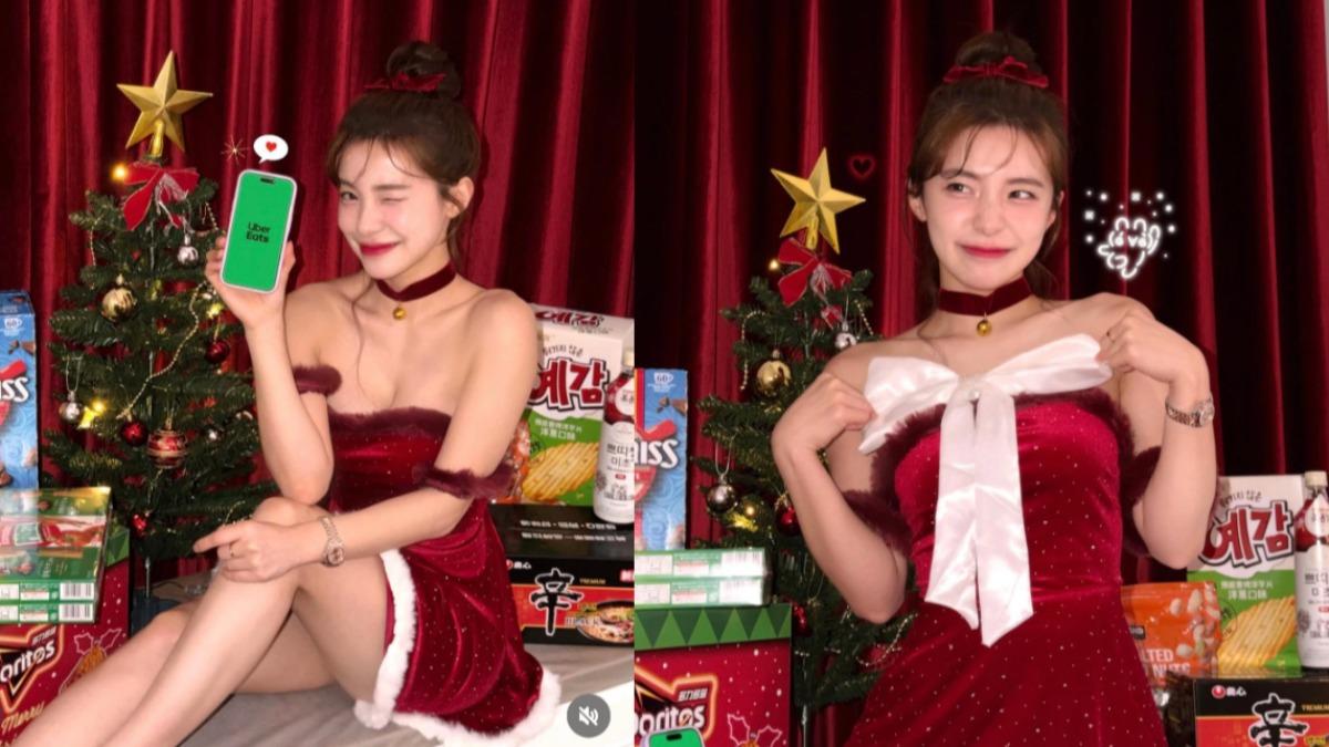 李多慧化身「聖誕女郎」！雪白美腿全入鏡　留言區暴動朝聖