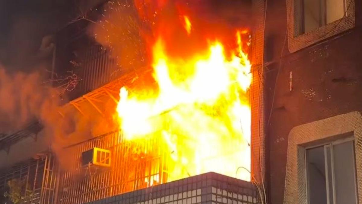 新莊公寓清晨竄火!2樓全面燃燒 16歲少女葬火海