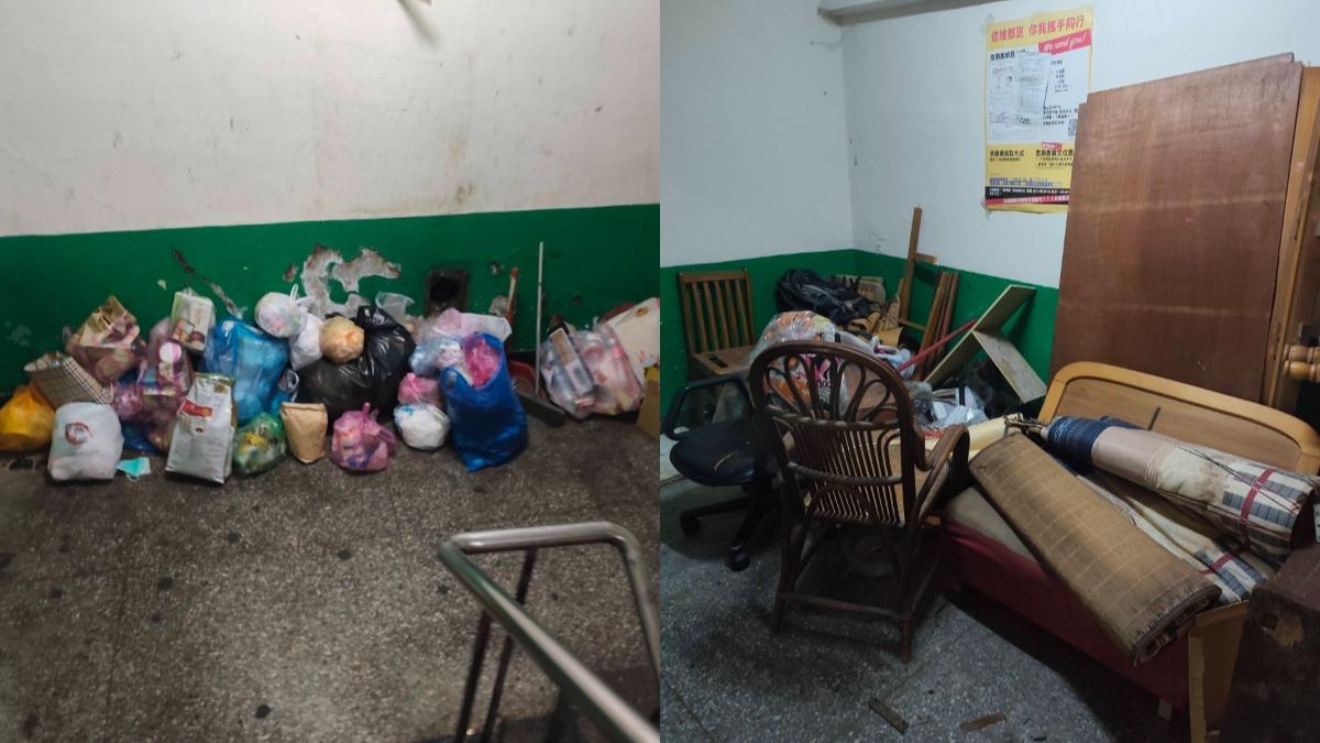 他嚇喊「全台最髒國宅」樓梯滿垃圾!走道雜物擋路憂:火災就完了