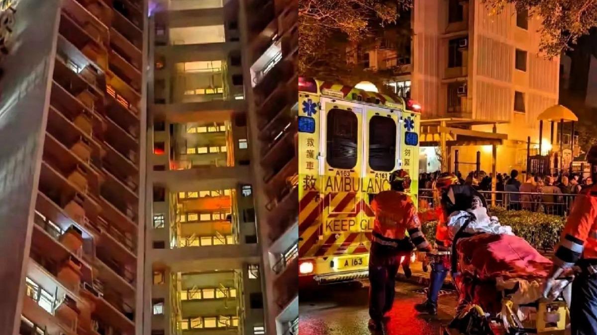 香港又有大樓起火!400多人「半夜穿睡衣、拖鞋」倉皇逃生