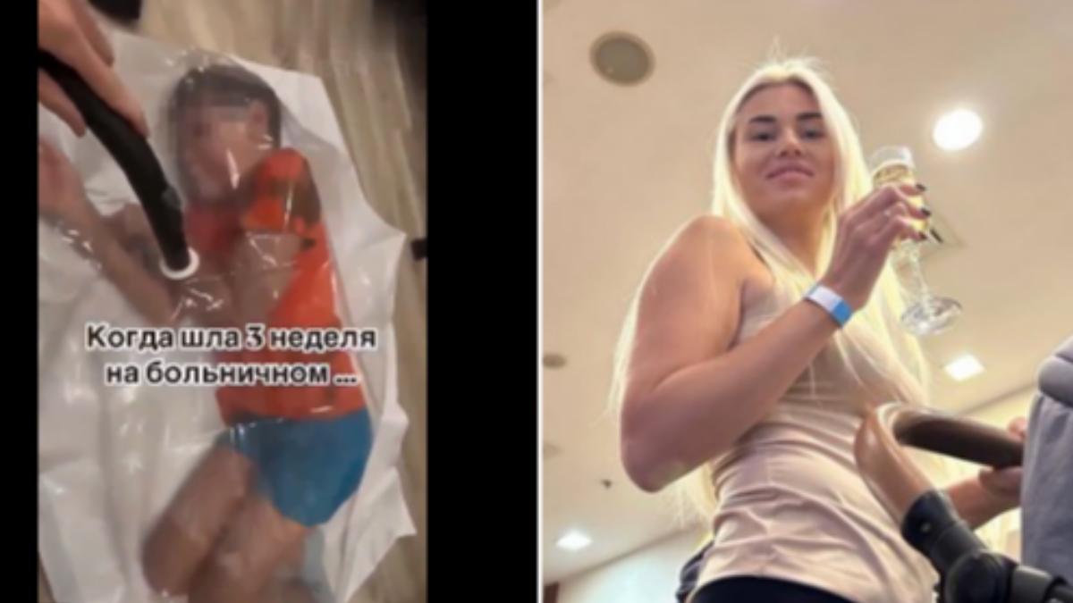 為流量玩命!俄網紅媽將10歲兒「裝袋抽真空」他緊張尖叫