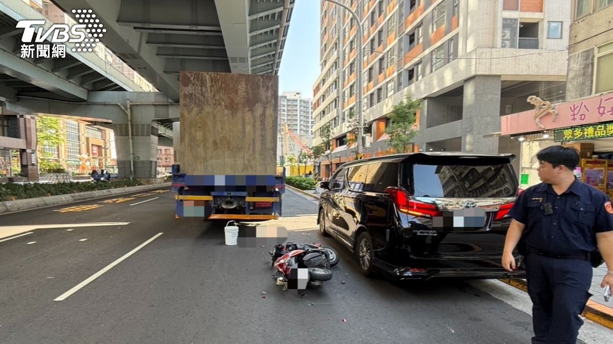 車禍現場外觀。(圖/TVBS) 圖/車禍現場外觀。(TVBS 提供)