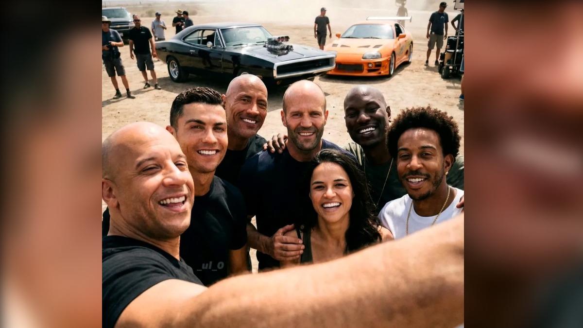 《玩命關頭》男星突曬馮迪索、C羅、巨石強森合照宣告合作 網友發現驚人異樣