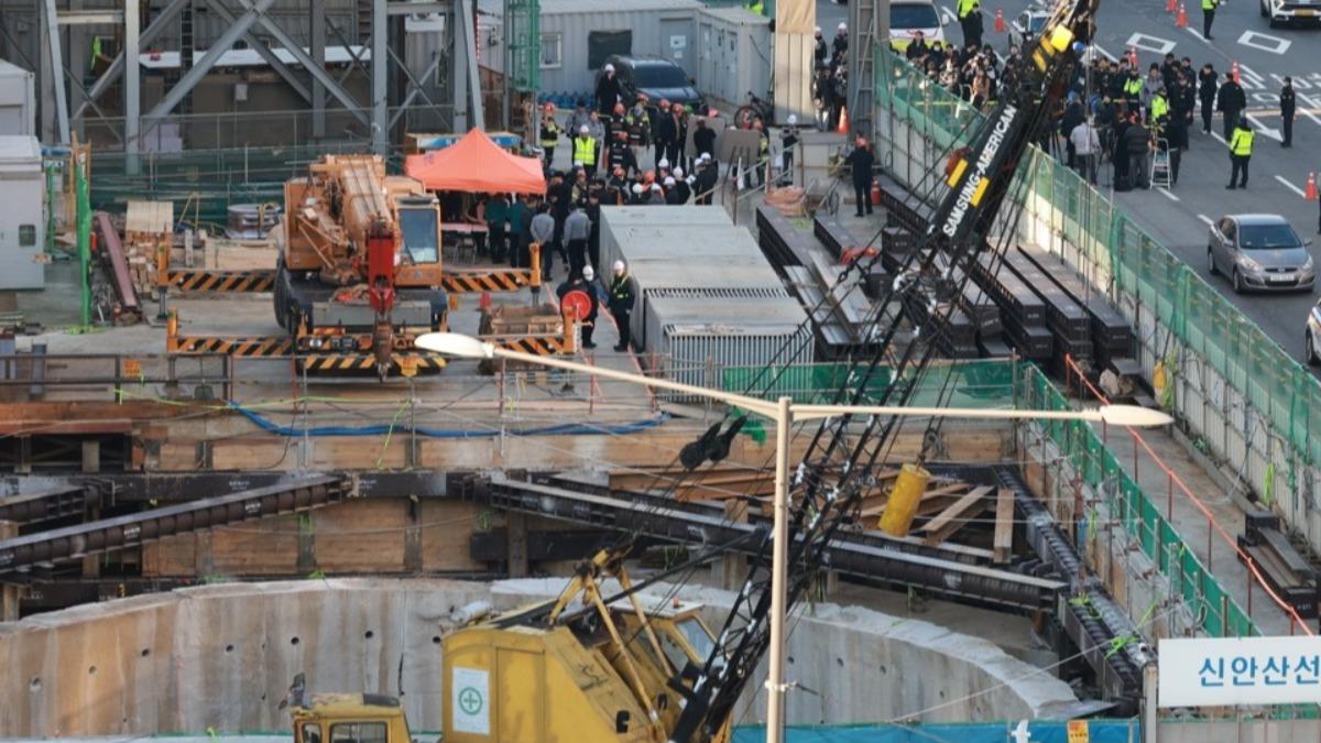 首爾地鐵驚傳「工地鋼筋倒塌」 7工人遭活埋、1人心臟驟停