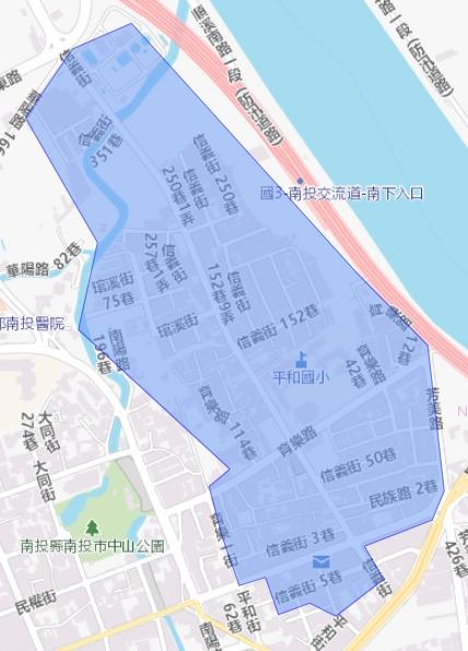 南投縣停水範圍。(圖/翻攝自台灣自來水公司) 圖/南投縣停水範圍。(TVBS 提供)
